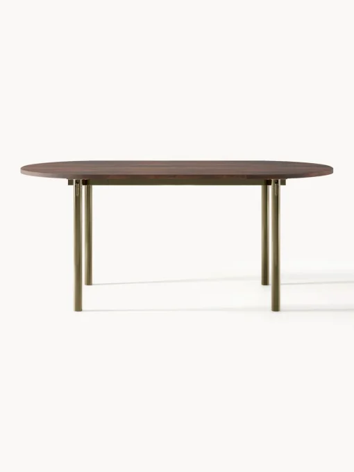 Mesas De Comedor|Mesas De Comedor>Westwing Collection Mesa de comedor ovalada Mavi, tamaños diferentes Madera de acacia, dorado