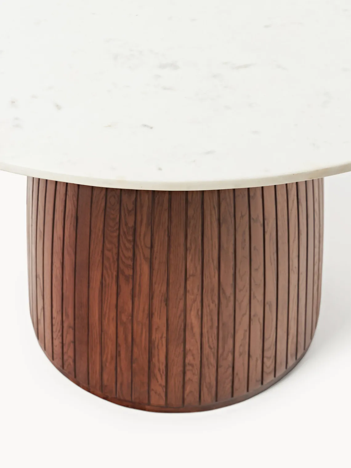 Discount Mesa de comedor redonda con tablero de mármol Nelly, tamaños diferentes Mesas De Comedor|Mesas De Comedor