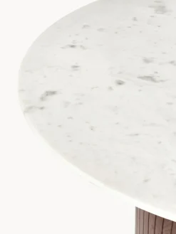 Discount Mesa de comedor redonda con tablero de mármol Nelly, tamaños diferentes Mesas De Comedor|Mesas De Comedor