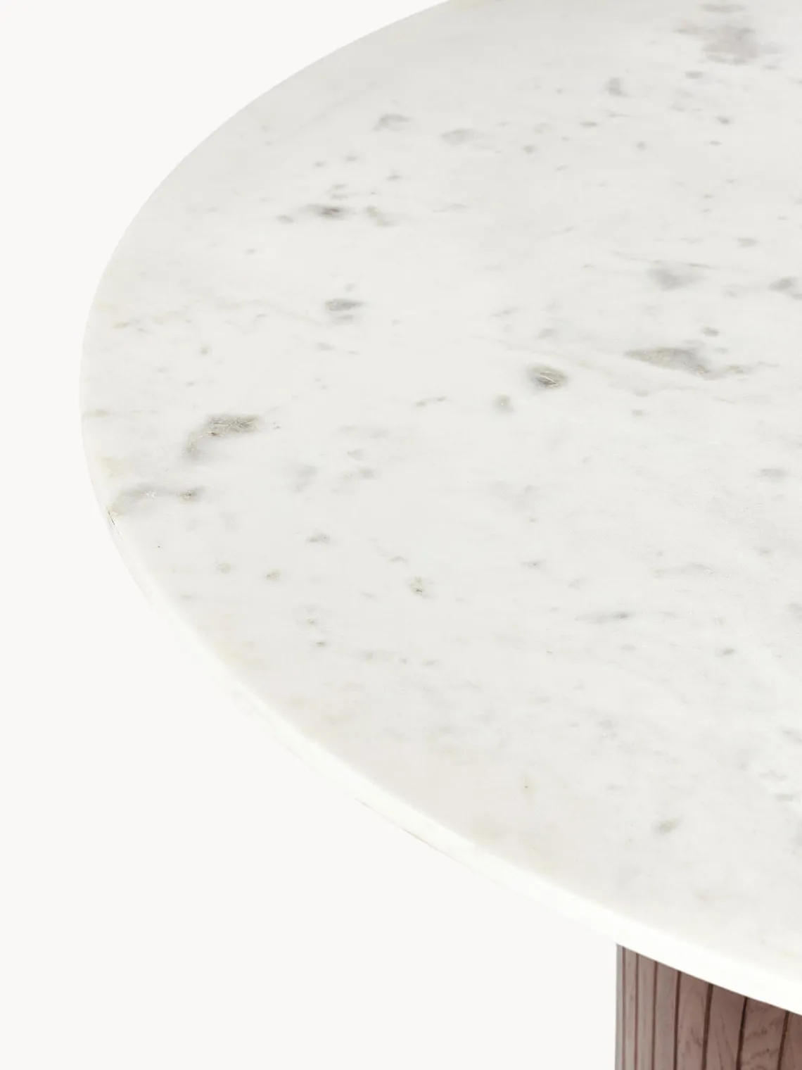 Discount Mesa de comedor redonda con tablero de mármol Nelly, tamaños diferentes Mesas De Comedor|Mesas De Comedor