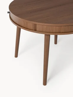 Online Mesa de comedor redonda con espacio de almacenamiento Calary, tamaños diferentes Mesas De Comedor|Mesas De Comedor