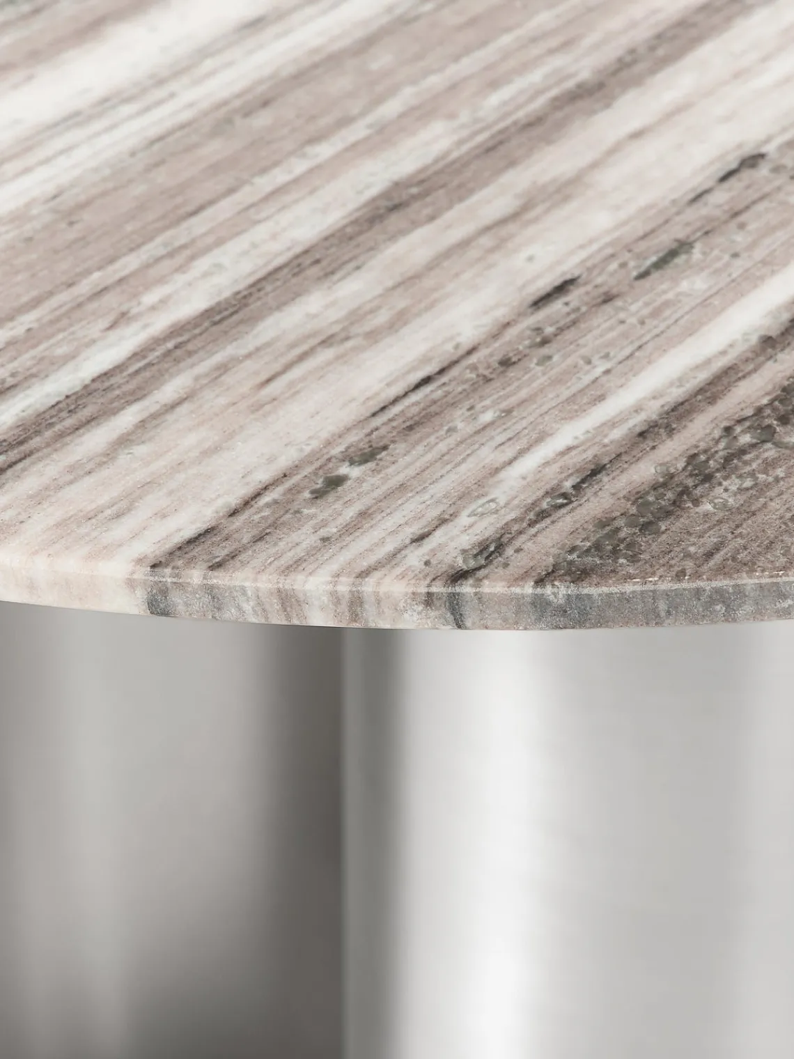 Mesas De Comedor|Mesas De Comedor>Westwing Collection Mesa de comedor redonda con tablero de mármol Noam Mármol beige claro