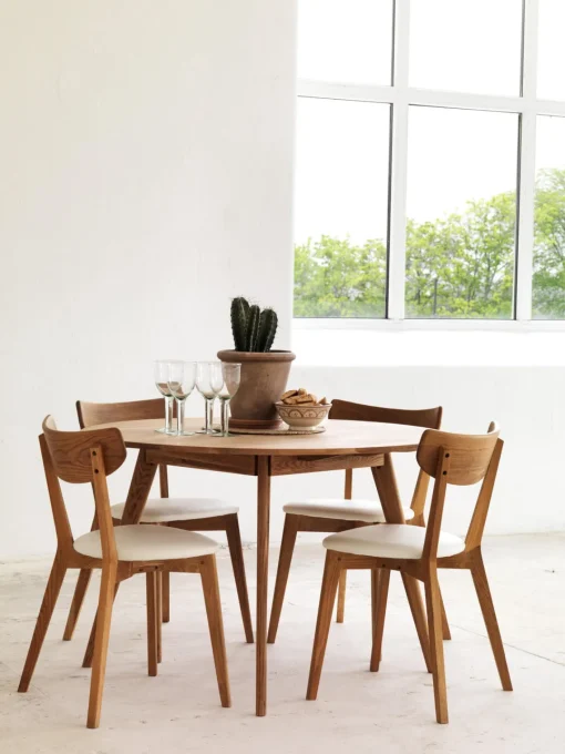 Mesas De Comedor|Mesas De Comedor>Rowico Home Mesa de comedor redonda de roble Yumi, Ø 115 cm Madera de roble
