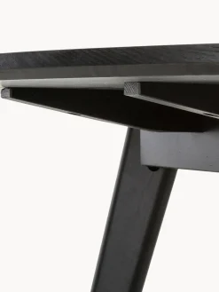 Mesas De Comedor|Mesas De Comedor></noscript>Rowico Home Mesa de comedor redonda de madera de caucho Yumi, Ø 115 cm Madera de caucho lacada en negro