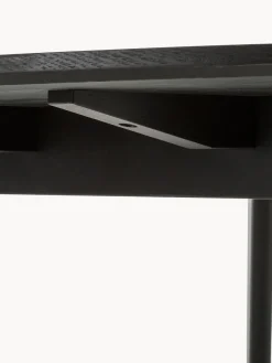 Mesas De Comedor|Mesas De Comedor></noscript>Rowico Home Mesa de comedor redonda de madera de caucho Yumi, Ø 115 cm Madera de caucho lacada en negro
