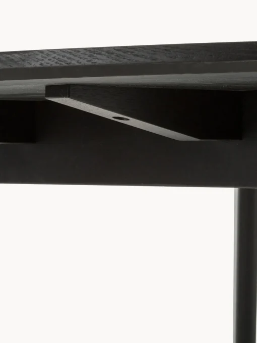Mesas De Comedor|Mesas De Comedor>Rowico Home Mesa de comedor redonda de madera de caucho Yumi, Ø 115 cm Madera de caucho lacada en negro