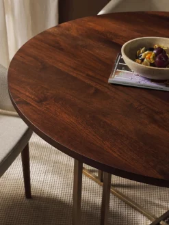 Mesas De Comedor|Mesas De Comedor></noscript>Westwing Collection Mesa de comedor redonda de madera de mango Luca, tamaños diferentes Madera de mango, dorado