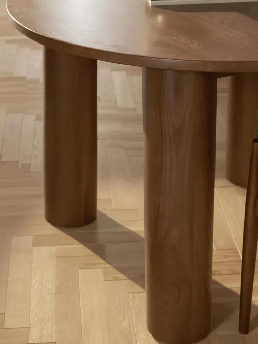 Outlet Mesa de comedor redonda de madera de roble Ohana, tamaños diferentes Mesas De Comedor|Mesas De Comedor