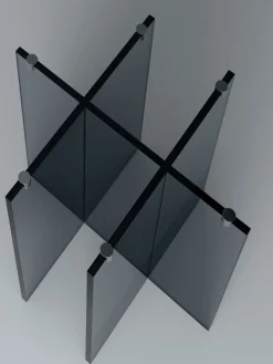 Mesas De Comedor|Mesas De Comedor></noscript>Westwing Collection Mesa de comedor redonda de vidrio Anouk, tamaños diferentes Gris transparente