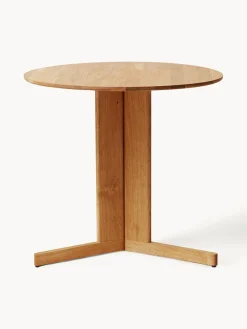 Mesas De Comedor|Mesas De Comedor>Form & Refine Mesa de comedor redonda de madera de roble Quatrefoil, Ø 75 cm