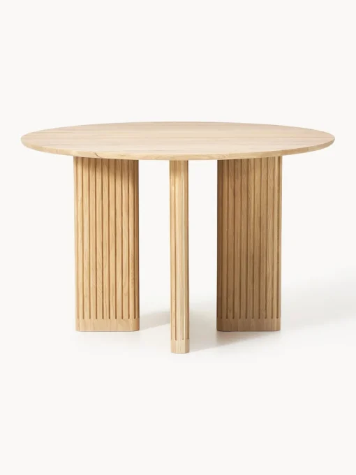 Mesas De Comedor|Mesas De Comedor>Westwing Collection Mesa de comedor redonda de madera de roble Jolka, tamaños diferentes Madera de roble lacada