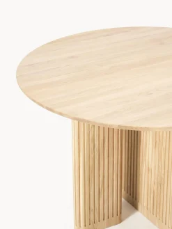 Mesas De Comedor|Mesas De Comedor></noscript>Westwing Collection Mesa de comedor redonda de madera de roble Jolka, tamaños diferentes Madera de roble lacada