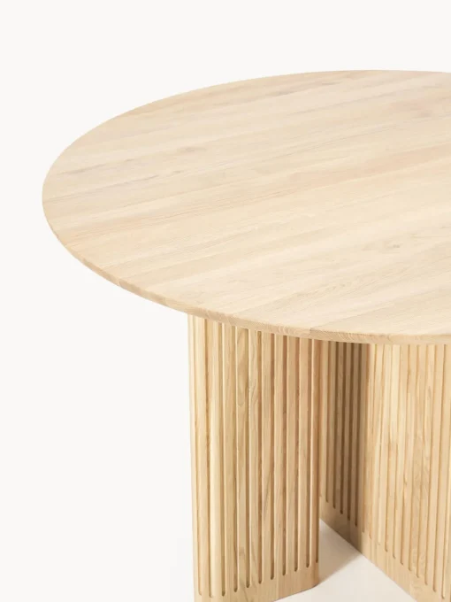 Mesas De Comedor|Mesas De Comedor>Westwing Collection Mesa de comedor redonda de madera de roble Jolka, tamaños diferentes Madera de roble lacada