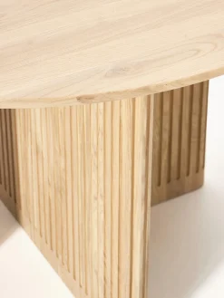 Mesas De Comedor|Mesas De Comedor></noscript>Westwing Collection Mesa de comedor redonda de madera de roble Jolka, tamaños diferentes Madera de roble lacada