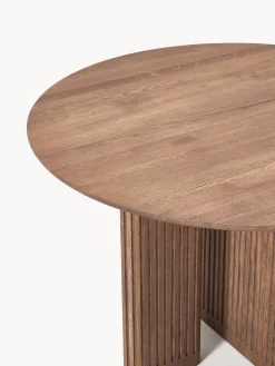 Mesas De Comedor|Mesas De Comedor></noscript>Westwing Collection Mesa de comedor redonda de madera de roble Jolka, tamaños diferentes Madera de roble lacada en marrón oscuro