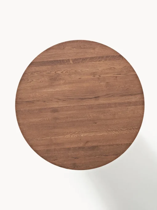 Mesas De Comedor|Mesas De Comedor>Westwing Collection Mesa de comedor redonda de madera de roble Jolka, tamaños diferentes Madera de roble lacada en marrón oscuro