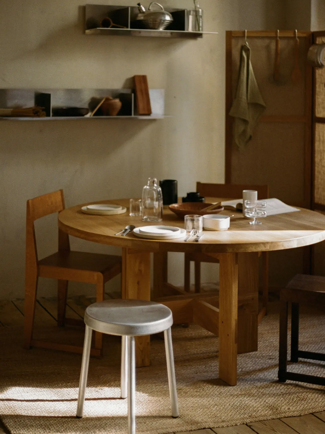 Mesas De Comedor|Mesas De Comedor>FRAMA Mesa de comedor redonda de madera de roble Farmhouse, Ø 120 cm