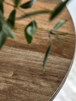 Clearance Mesa de comedor redonda de madera de mango Voss, Ø 110 cm Mesas De Comedor|Mesas De Comedor