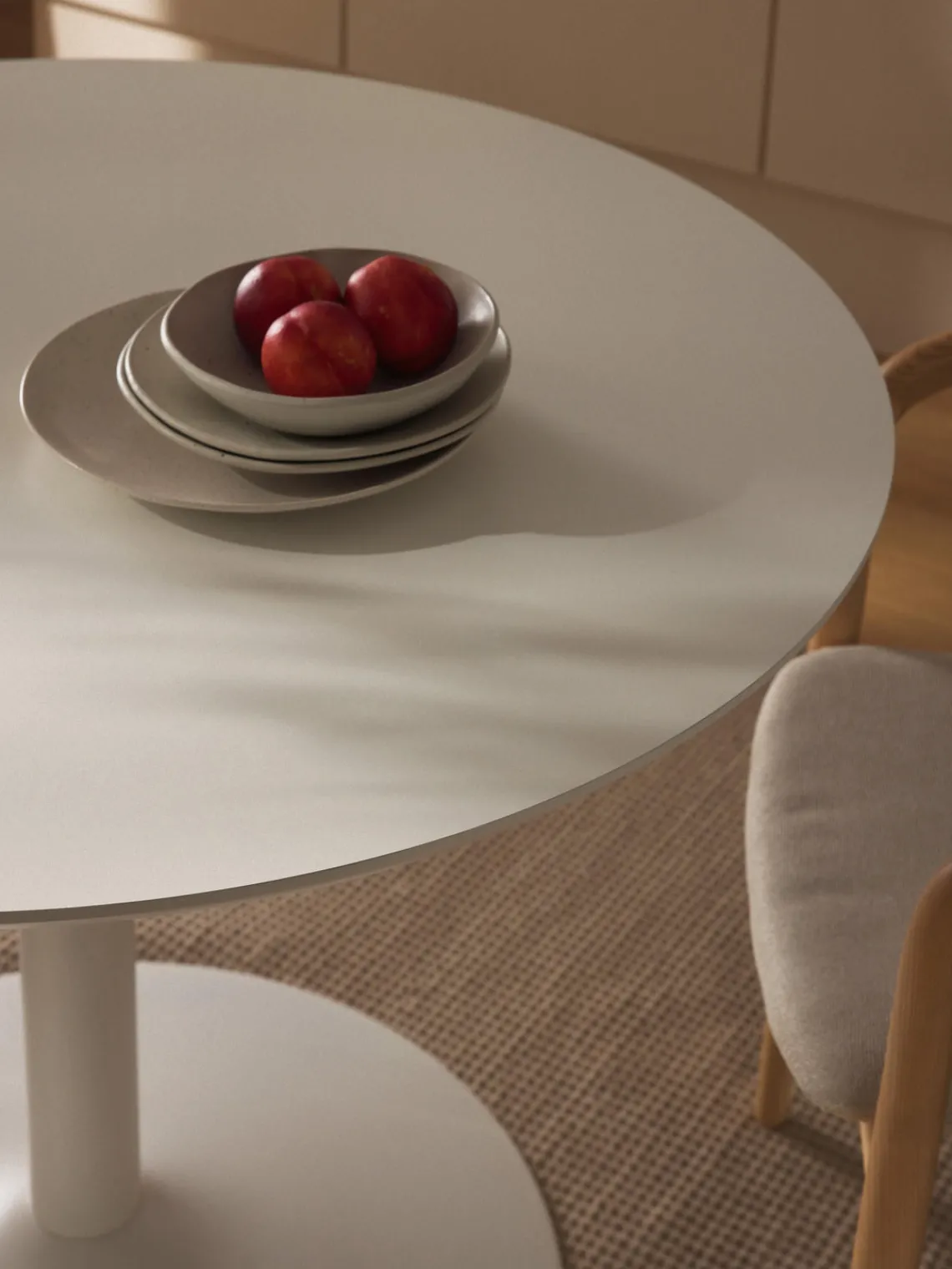 Mesas De Comedor|Mesas De Comedor>Westwing Collection Mesa de comedor redonda Menorca, tamaños diferentes Blanco