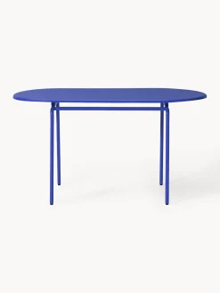 Mesas De Jardín|Mesas De Jardí­N></noscript>Westwing Collection Mesa de jardín ovalada Kumi, tamaños diferentes Azul real