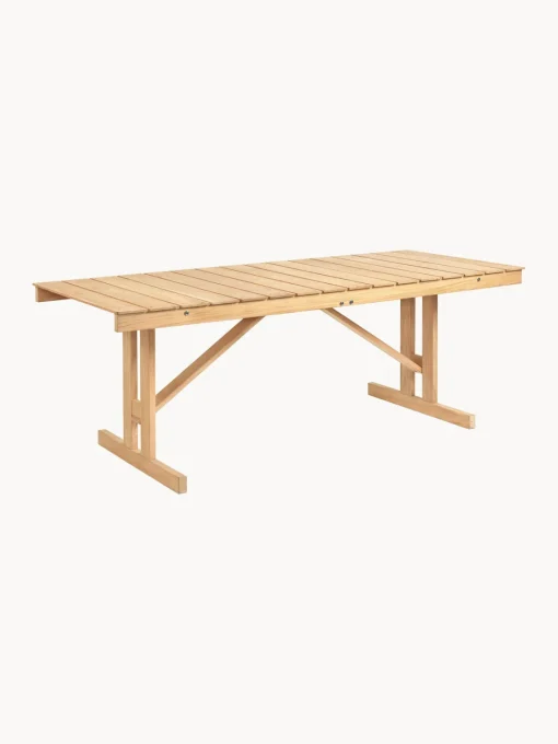 Mesas De Jardín|Mesas De Jardí­N>Carl Hansen & Søn Mesa de jardín plegable de madera de teca BM1771, 195 x78 cm
