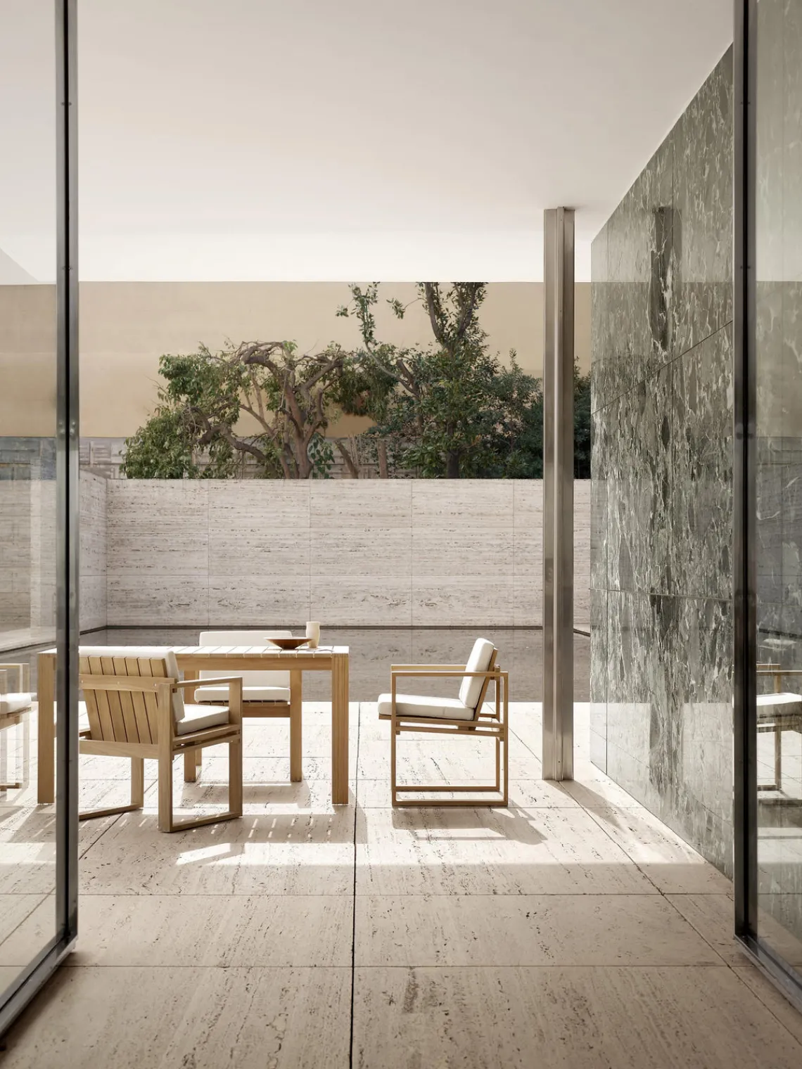 Mesas De Jardín|Mesas De JardíN>Carl Hansen & Søn Mesa de jardín plegable de madera de teca BK15, 153 x 76 cm