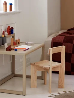 Mesas Y Sillas Infantiles|Decoración Infantil>Ferm Living Kids Mesa infantil de madera Little Architect Beige claro