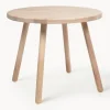 Hot Mesa infantil redonda de madera de caucho Dilcia Niños Decoración Infantil|Mesas Y Sillas Infantiles