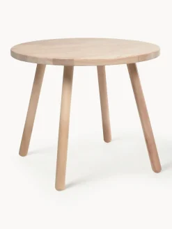 Hot Mesa infantil redonda de madera de caucho Dilcia Niños Decoración Infantil|Mesas Y Sillas Infantiles