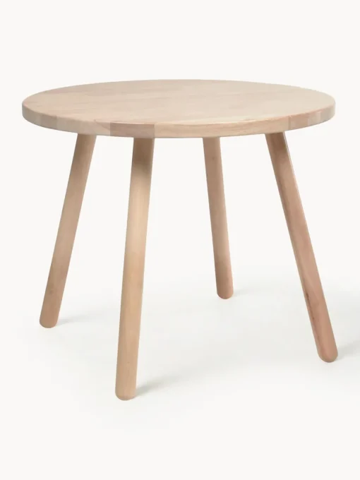 Hot Mesa infantil redonda de madera de caucho Dilcia Niños Decoración Infantil|Mesas Y Sillas Infantiles