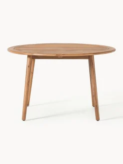 Mesas De Jardín|Mesas De Jardí­N>Westwing Collection Mesa para exterior redonda de madera de acacia Marc, tamaños diferentes