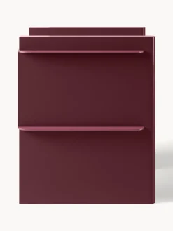 Mesitas De Noche|Mesitas De Noche></noscript>Westwing Collection Mesilla de noche con elementos de metal Rami Rosa, color vino