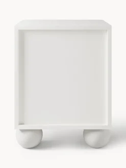 Mesitas De Noche|Mesitas De Noche></noscript>Westwing Collection Mesilla de noche con patas esféricas Bumba Blanco