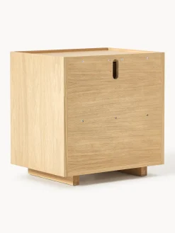 Mesitas De Noche|Mesitas De Noche></noscript>Westwing Collection Mesilla de noche de madera Larsen Madera de roble lacada