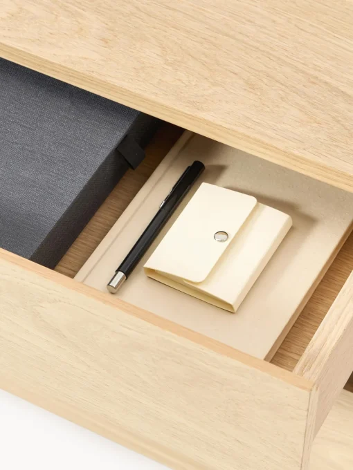 Mesitas De Noche|Mesitas De Noche>Westwing Collection Mesilla de noche de madera Larsen Madera de roble lacada