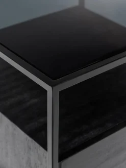 Mesitas De Noche|Mesitas De Noche></noscript>Westwing Collection Mesita de noche con cajón Theodor Madera de mango, negro