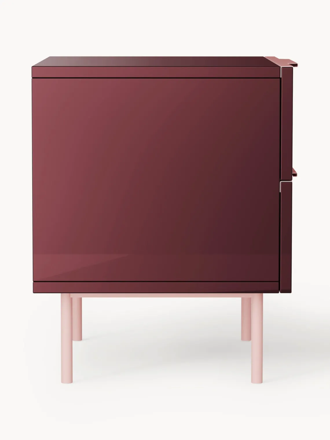 Discount Mesita de noche de alto brillo Lenne Mesitas De Noche|Mesitas De Noche