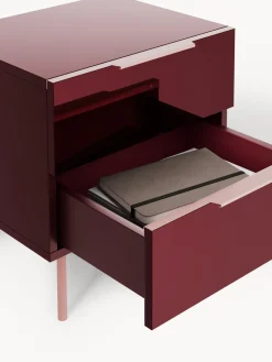 Discount Mesita de noche de alto brillo Lenne Mesitas De Noche|Mesitas De Noche