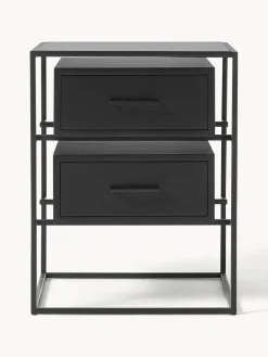 Mesitas De Noche|Mesitas De Noche></noscript>Westwing Collection Mesita de noche de madera de mango Lyle Negro