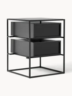 Mesitas De Noche|Mesitas De Noche></noscript>Westwing Collection Mesita de noche de madera de mango Lyle Negro