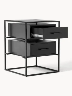 Mesitas De Noche|Mesitas De Noche></noscript>Westwing Collection Mesita de noche de madera de mango Lyle Negro