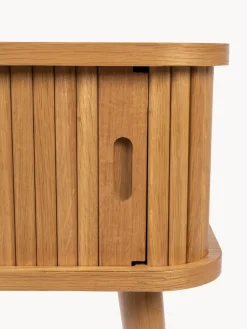 Best Mesita de noche de madera Barbier, puerta corredera Mesitas De Noche|Mesitas De Noche