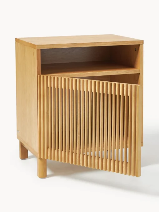 Mesitas De Noche|Mesitas De Noche> Mesita de noche de madera de roble Beyla