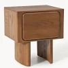 Sale Mesita de noche de madera de roble Chandler Mesitas De Noche|Mesitas De Noche