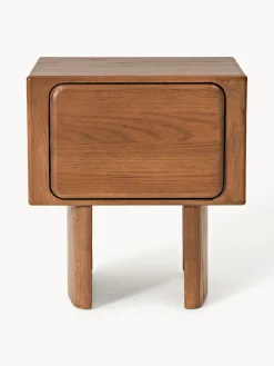 Sale Mesita de noche de madera de roble Chandler Mesitas De Noche|Mesitas De Noche