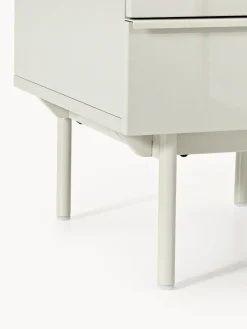 Mesitas De Noche|Mesitas De Noche></noscript>Westwing Collection Mesita de noche de madera Elona Beige claro brillante