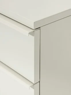 Mesitas De Noche|Mesitas De Noche></noscript>Westwing Collection Mesita de noche de madera Elona Beige claro brillante