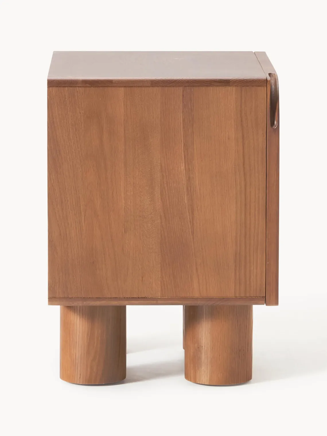 Mesitas De Noche|Mesitas De Noche>Westwing Collection Mesita de noche de madera de roble Cadi Madera de roble pintado marrón