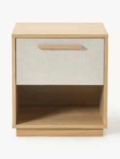 Hot Mesita de noche de madera con frente tapizado Wisp Mesitas De Noche|Mesitas De Noche