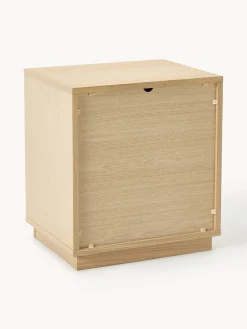 Hot Mesita de noche de madera con frente tapizado Wisp Mesitas De Noche|Mesitas De Noche